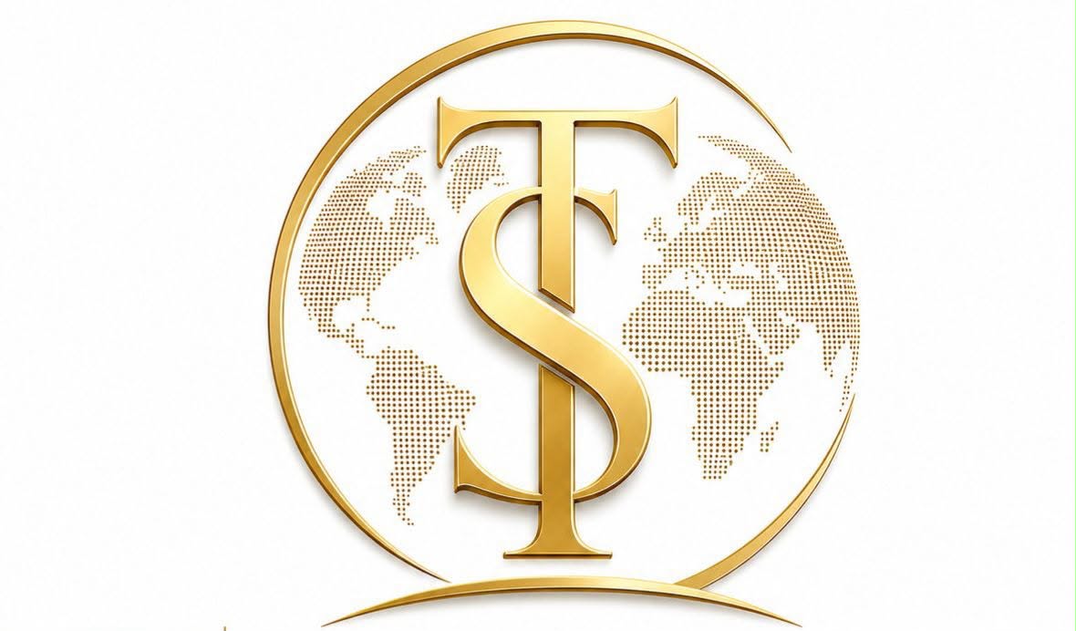 Símbolo TS y mapa mundial — Toshida Salazar Company